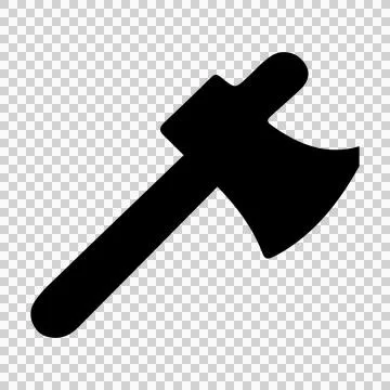 Axe silhouette icon vector, hatchet icon Illustrazione stock