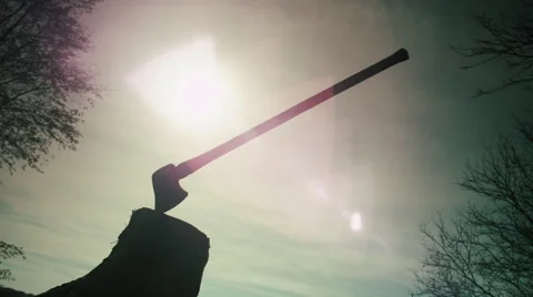 Axe Sunset Time Lapse Video stock 43857637