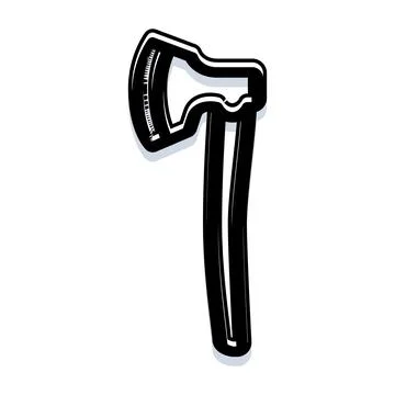 Axe tool for lumberjack or construction work Illustration