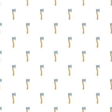 Axe tool seamless pattern background for lumberjack theme 스톡 일러스트