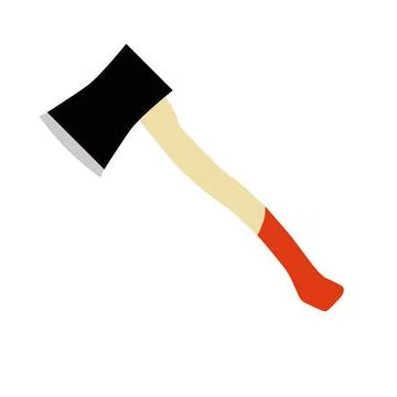  Axe vector hatchet lumberjack icon wood equipment illustration tool weapo... Stock Photos