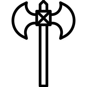 Axe Vector Icon Design Illustration Stock Illustration
