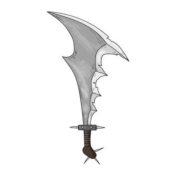 Axe. Vector illustration. Isolated object on a white background. Illustrazione stock