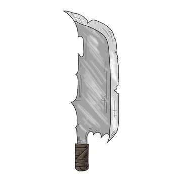 Axe. Vector illustration. Isolated object on a white background. Stock Illustration