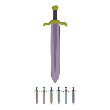 Axe viking sword vector cartoon graphic Stock Illustration