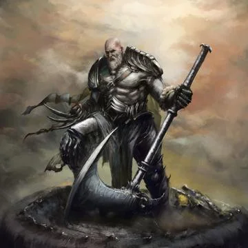 Axe Warrior Stock Illustration