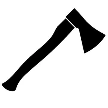 Axe on a white background Stock Illustration