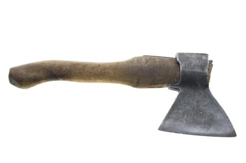 Axe on white background Stock Photos