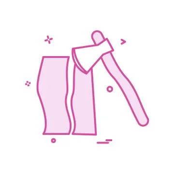 Axe wood cutter icon vector Stock Illustration