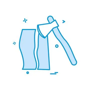 Axe wood cutter icon vector Stock Illustration