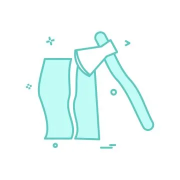 Axe wood cutter icon vector Stock Illustration