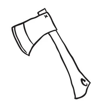 Axe1 black Stock Illustration