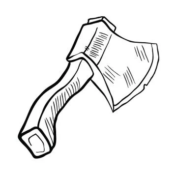 Axe2 black Stock Illustration