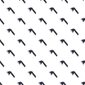 Axes creating seamless pattern on white background 스톡 일러스트