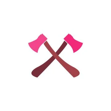 Axes crossed Icon Vector Illustration