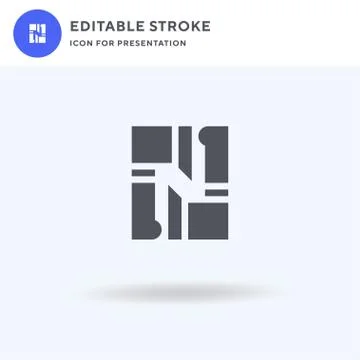 Axes icon vector, filled flat sign, solid pictogram isolated on white, logo Illustration