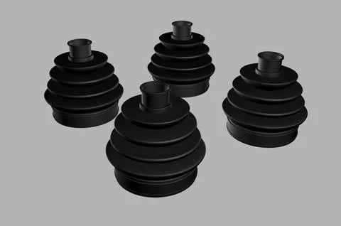 Axle boot for car 3d illustration Stock Illustration