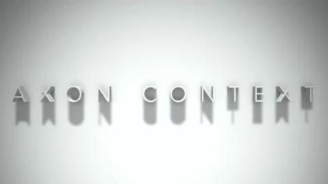 Axon context 3D title animation white text on a white background Vidéo 299426500