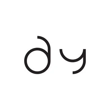 Ay initial letter vector logo icon Stock-Illustration