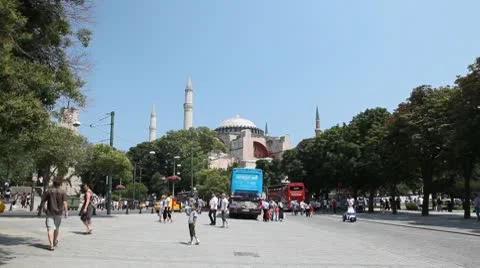 Aya Sofia exterior 스톡 동영상 10305212