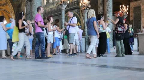 Aya Sofia interior Stockbeeldmateriaal 8968309