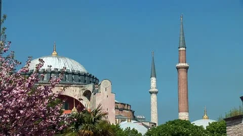 Aya Sofya (Hagia Sophia) c Stock Footage 12167150
