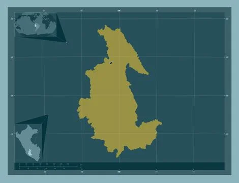 Ayacucho, Peru. Solid color shape 스톡 일러스트