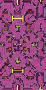 AYAHUASCA purple Stock Illustration