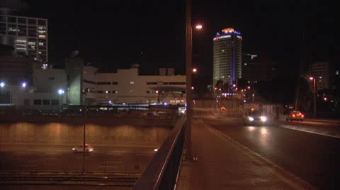 Ayalon at night Stock Footage 25135697