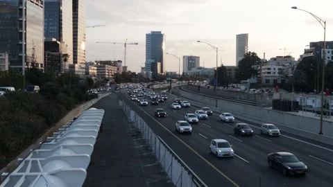 Ayalon north traffic Stock Footage 108877436