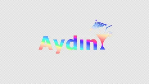 Aydin. Animate motion text, cocktail glass. 4K video, Transparent Alpha Stock Footage 157202089