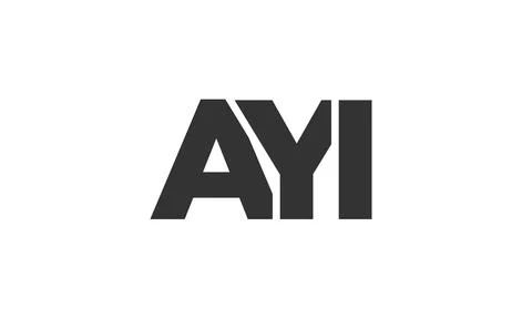 AYI logo design template with strong and modern bold text. Initial based ve.. 스톡 일러스트