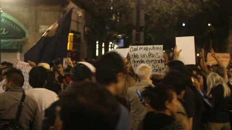 Ayotzinapa demonstration Stock-Footage 42984550