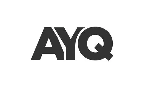 AYQ logo design template with strong and modern bold text. Initial based ve.. Illustrazione stock