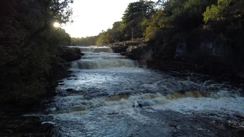 Aysgarth Falls Stock Footage 292132280