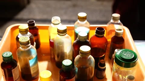 Ayurveda formulations Stock Footage 53886515