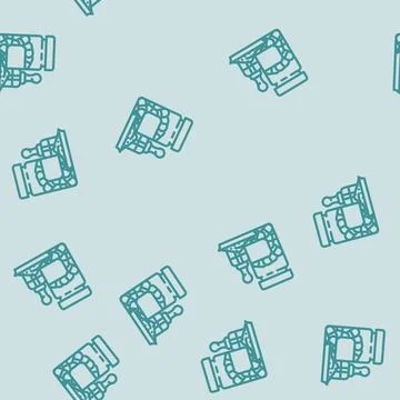 Ayurvedic supplements ayurveda line vector seamless pattern Stock Illustration
