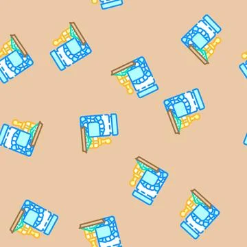 Ayurvedic supplements ayurveda vector seamless pattern Stock Illustration