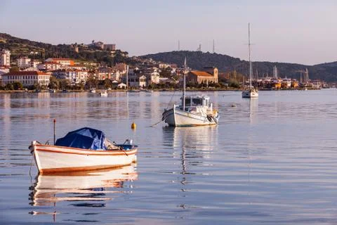 Ayvalik at Dusk Stock Photos