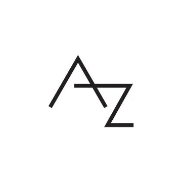 Az initial letter vector logo icon Stock Illustration