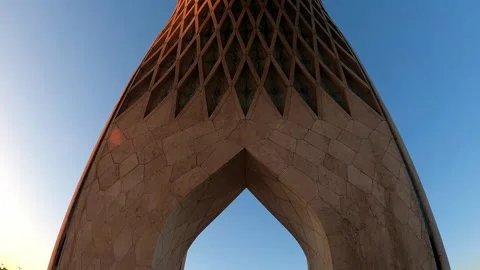 Azadi Tower or Freedom Tower in Tehran, Iran. Stock Footage 283754294