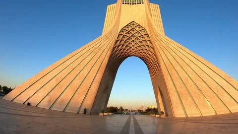 Azadi Tower or Freedom Tower in Tehran, Iran. Stock Footage 296268975