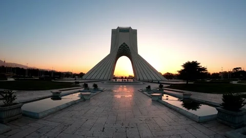 Azadi Tower or Freedom Tower in Tehran, Iran. Stock Footage 296335082