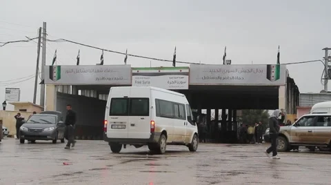 Azaz Border in Syria Видео 55184608