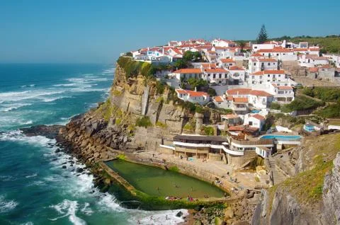 Azenhas do mar Stock Photos