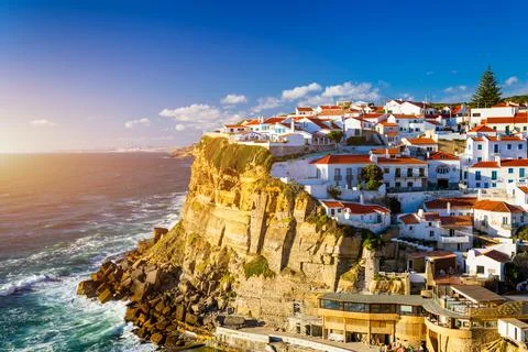 Azenhas do Mar is a seaside town in the municipality of Sintra, Portugal. Clo Stock Photos