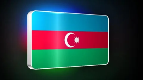 Azerbaijan 3d flag Stock Footage 7754165