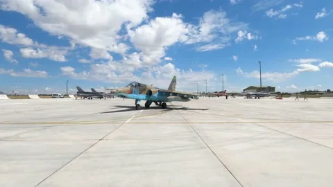 Azerbaijan Air Force Su-25 Stock Footage 202025022