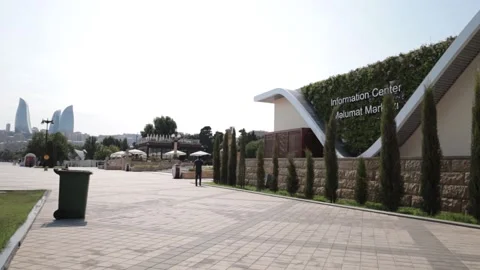 Azerbaijan: Climate Change Convention Reference Centre in Baku Video stock 289844825
