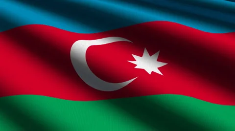 Azerbaijan flag close up Stock Footage 936322